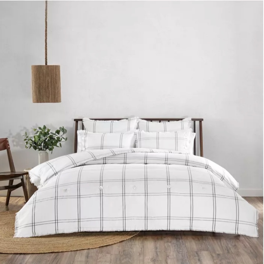 NEW $248 UGG® Callie Washed Yarn Dyed 3 Pc. Duvet Cover Set, Queen!